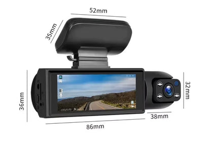 Camara Tipo Retrovisor para Carro con vision nocturna, resolución 4k, asistencia para retroceso, incluye cámara trasera