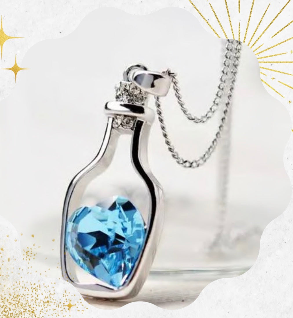 Collar Botella Corazón