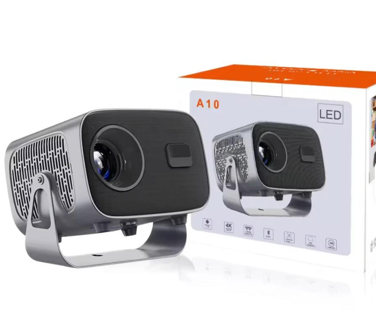 Proyector A10 Mini 3D LED, 1080P 4K HD